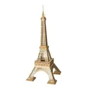Robotime Self Assemble 3D Classical Wooden Puzzle Laser Cut Eiffel Tower Model
