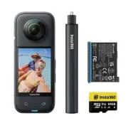 Instax360 X3 Action Cam Bundle with 64GB SD Card