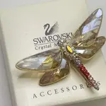 SWAROVSKI 施華洛世奇 胸針 水晶 附盒 蜻蜓 MERCARI 日本直送 二手
