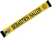Borussia Dortmund Unisex BVB Sebastian Haller Scarf, Yellow, One Size, yellow, One Size