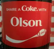 Share A Coke With Olson 2019 Personalized Coca Cola Bottle