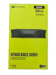 CORSAIR - VENGEANCE 32GB (2Pk 16GB) 4.8GHz DDR5 DIMM Desktop Memory Kit - Black