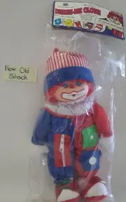 Chadwick Dress- Me Clown Doll Plush 14" Educational Toy New Vintage 1992 Read ⬇️