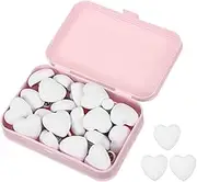uxcell 20 Pcs Duvet Cover Pins to Hold Comforter Inside, Duvet Clips with Soft Fabric Material for Quilt Cushions Curtains, White (Heart)