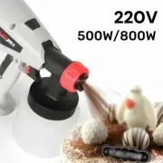 800/500W Baking Chocolate Electric Spray Gun Paint Cake Tool Sprayer 1.3/2.6MM