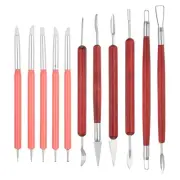11 Pcs Silicone Clay Sculpting Tool Kit, Polymer Clay Tools Set, Pink