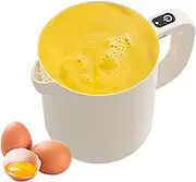 Egg Beater - 2 in 1 Cordless Manual Whisk with Strainer, 1L Rice Bowl, Automatic Stirrer for Milk, , Rice, Pastry and Beating