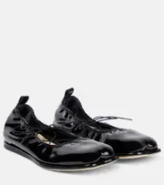 [Simone Rocha] Simone Rocha Patent leather ballet flats AU 4 black