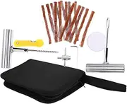 FELTECHELECTR Tire Repair Tool Set Compact Lightweight Quick Fix for Car Motorcycle Flat Tire Puncture Essential Kit