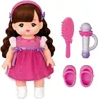 Mel-chan Doll Set Singer with Hair Band Dress Socks Shoes Brush Microphone