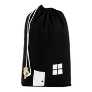 Large Baby Kids Toys Storage Bag Canvas Laundry Basket Drawstring Tidy Organizer BLACK COLOR