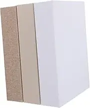 Cabilock 3pcs Linen Faux Books Imitated Book Ornament Decorative Book Storage Box Model With Magnetic Closure For Bookshelf Coffee Table
