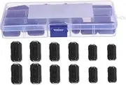 POPETPOP 22Pcs Ferrite Core Noise Filter for Power Cord Removable Choke Ring for USB Audio Video Keyboard Mouse Cables Shape High Reliability Stable Performance