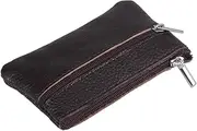 [WRITWAA] Slim Wallet for Women Mini Coin Purse Zipper Fashion Pouch for Daily Use Small Wallet Leather Storage Bag