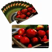 Set of 12 PVC Easy Care Placemats - Fruits Basket