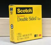 Scotch 3M Permanent Double SIde Tape 665 Photo Safe 12.7mm x 22.8m
