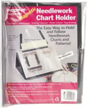 PROP-IT Magnetic Needlework Chart Holder W/Magnifier (Pack of 1)