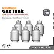 1/100 Propane Gas Tank For Model Railroads Display Prop