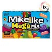 1x Pack | Mike & Ike Mega Mix 10 Flavors Assorted Chewy Flavored Candy | 4.25oz