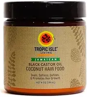 Tropic Isle Living Coconut Jamaican Black Castor Oil Hair Food, 118ml (1 Pack)