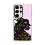 Galaxy S25 Ultra Clear Magnetic Case PUNK CHEETAH