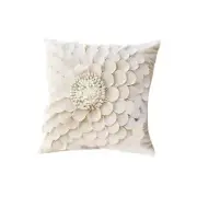 NNEAGS 45cm Pillow Sunflower Cover 100% Cotton Covers Linen Case Cushion Throw P