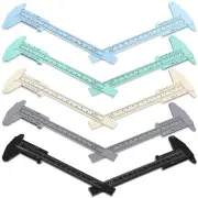 1X(10 Pcs 150 mm Plastic Caliper Vernier Caliper Scale Sliding Measuring9935
