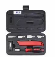 Wurth 27 piece scraper set with 4 different scraper blades and carpet knife
