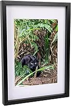 Nicola Spring 3D Shadow Box Frame - Black A3 Frame (30 x 42cm) - White A4 Mount (20 x 30cm) - Pack of 1-3D Photo Frame 3D Box Picture Frame Box Portrait Display Case Wedding Crafts Frame