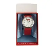 Timex and Indiglo TW2R41400, Peanuts-Snoopy Weekender Red Slip Thru Fabric Watch