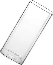 Highball Glass Square Clear Glassware Tea Everyday Use Milk Drinking Glasses 380ml