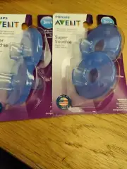 Phillips Avent 3m+ BPA free super soothie BLUE PACK OF 2 TOTAL OF 4
