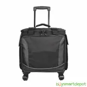 Black 4-WHEEL SPINNER RED / WHITE STORAGE ORGANIZE WINE BOTTLE LIMO BLACK