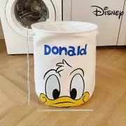 Disney Stitch & Winnie The Pooh Foldable Laundry Hamper - Cute Cartoon Dirty Clothes Storage Basket For Home Milky White Donald Duck