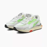 Puma Men's WILD RIDER TECHNO Running Shoes White/Green 381596-03 g