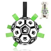 CHUKCHI Soccer Ball with Straps, Interactive Dog Toys for Tug of War, Puppy B...