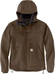 Carhartt Super Dux, textile jacket , color: Dark Brown , size: S