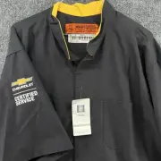 NEW Chevrolet Auto Technician Red Kap XXL Mechanic Shirt Tech Work Shirt Uniform
