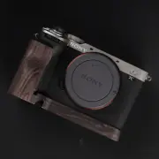 Camera wooden handle + base suitable forSony A7C2 A7CR ultralight Fine grinding
