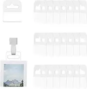 Hang Tabs Slot Hole Hang Tags, 300 Pcs Clear Sticky Hanging Tags Folding Tags Hook, Self-Adhesive Hanging Tabs Heavy Duty Display Tags Great for Retail Displays in Small Business Shops, 1.1x1.6in