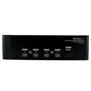 StarTech 4 Port DVI VGA Dual Monitor KVM Switch USB with Audio - SV431DDVDUA