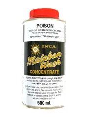 Malaban Wash Flea Lice Tick Sarcoptic Mange Mite Treatment Horse Dog Cat Birds