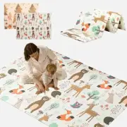 Forstart Extra Large Reversible Baby Play Mat 79"x59" Waterproof Foam