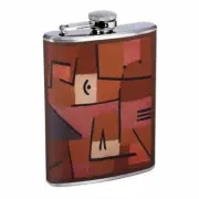 Abstract Art E1 Flask 8oz Stainless Steel Hip Drinking Whiskey