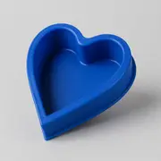 Heart-Shaped Silicone Baking Mould - Blue