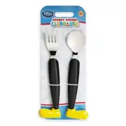 Disney Store Authentic Mickey Mouse Clubhouse Flatware Fork & Spoon Kids Set