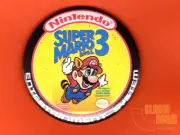 One 2.25" round NES Super Mario 3 box fridge/locker magnet Nintendo