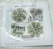 Close To My Heart Winters Magic Clear Acrylic Stamp Set NEW ak
