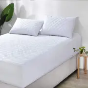 NNEDSZ Elan Linen 100% Cotton Quilted Fully Fitted 50cm Deep Single Size Waterpr