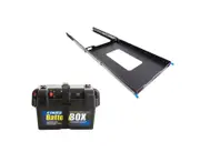 Adventure Kings Titan 100L Fridge Slide + Battery Box Portable 2xUSB&Cig Socket